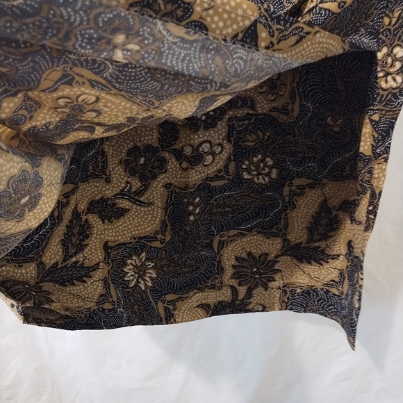 WOMEN'S CALVIN KLEIN SPORT FLORAL PLEATED WRAP MIDI SKIRT SIZE 12 - Picture 3 of 9